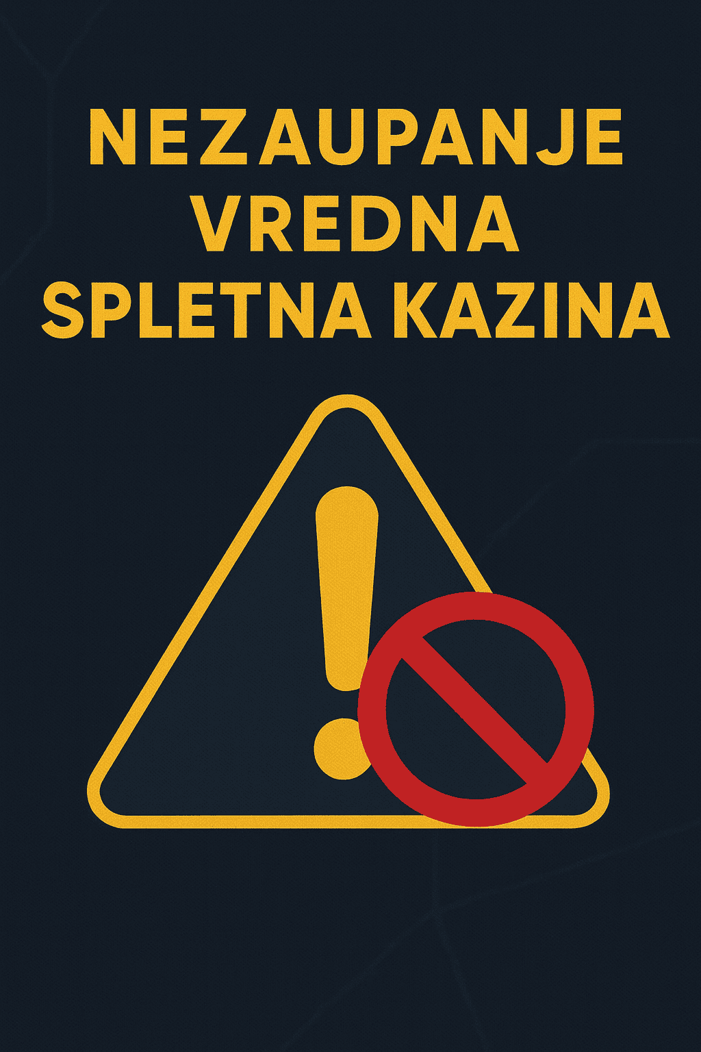 Opozorilni znaki pri spletnih igralnicah Rdeče zastavice pri izbiri Best online casino for Slovenia